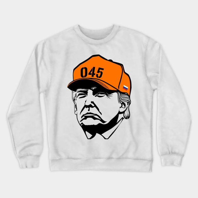 Lock Him Up 045 TRUMP Crewneck Sweatshirt by MAR-A-LAGO RAIDERS